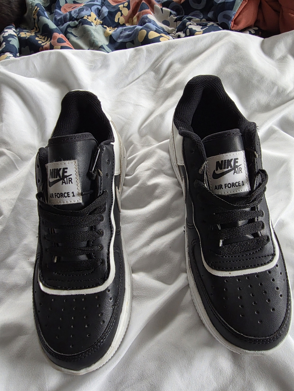 Nike Air Force 1 Black and White Sneakers